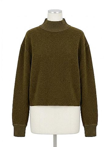 Lafayette 148 New York Double Face Jersey Reversible Top in Forage Green (view 1)