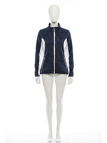 Roper Women's Sweater Knit Fleece Jacket in Navy/White (view 1)