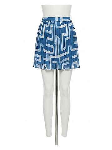 Bella Dahl Pleated Mini Skirt in Blue (view 1)