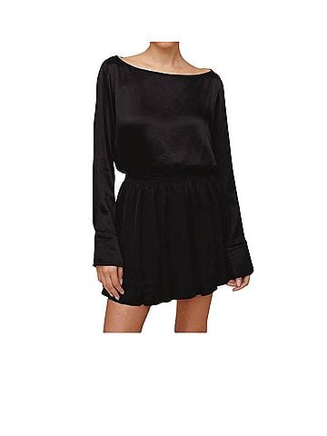 Bella Dahl Soft Bubble Mini Skirt in Black (view 2)