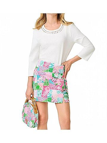 Lilly Pulitzer La Costa Mini Skort in Multi Crazy Quilt (view 2)