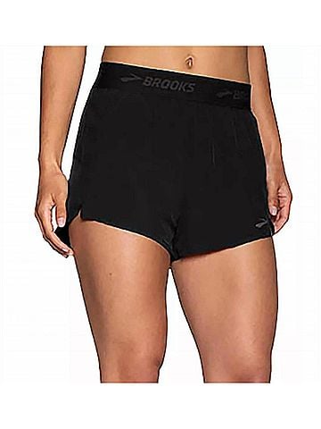 Brooks Women's Chaser 3 Inch Running Shorts in Black (view 2)