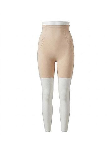 Miraclesuit Fit And Firm Hi Waist Bike Pants in Beige (view 1)