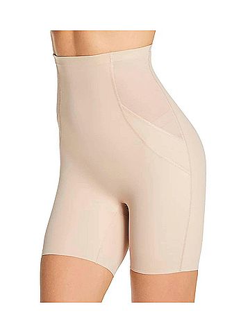 Miraclesuit Fit And Firm Hi Waist Bike Pants in Beige (view 2)