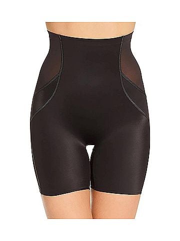 Miraclesuit Fit And Firm Hi Waist Bike Pants in Black (view 2)