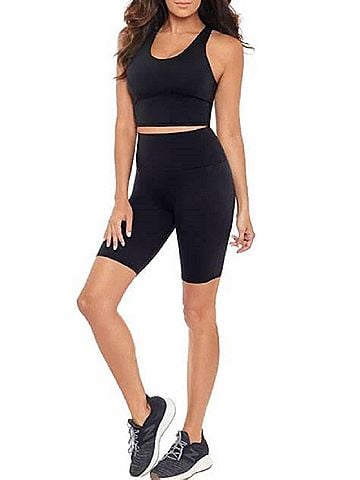 Miraclesuit Tummy Control Shaping Bike Shorts in Black (view 2)