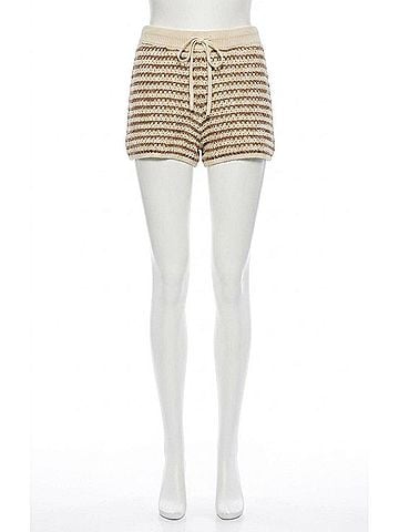 Z Supply Lyla Striped Sweater Short in Taro (view 1)