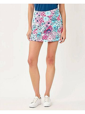 Lilly Pulitzer Jolena Upf 50+ Skort in Resort White In All Her Glory (view 2)