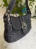 Coach 100% Leather Black Silver Shoulder Bag One size - photo 4
