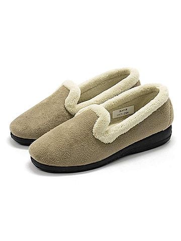 Spring Step Women's Isla Slip On Slipper in Beige (view 2)