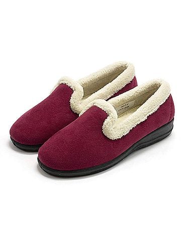 Spring Step Women's Isla Slip On Slipper in Bordeaux (view 2)