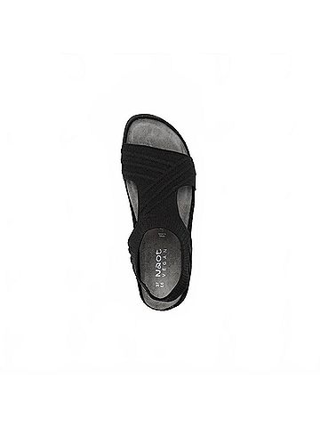 Naot Women's Kawhia Sandals in Black Knit (view 2)
