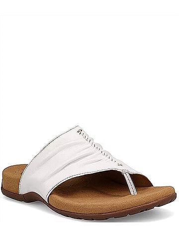 Taos Women's Gift 2 Thong Sandal in White (view 1)