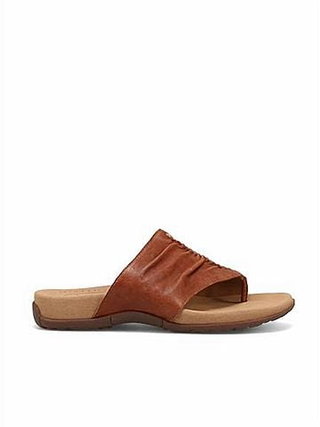 Taos Women's Gift 2 Comfortable Leather Sandal in Cognac (view 1)