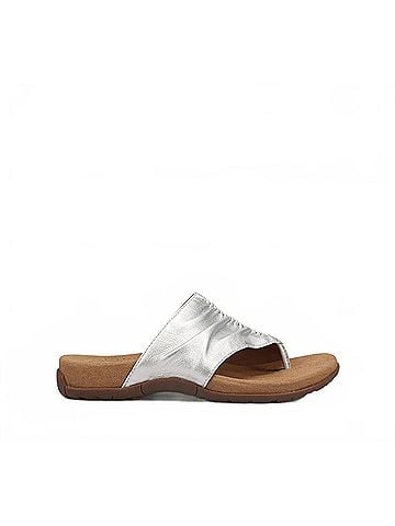 Taos Women's Gift 2 Comfortable Leather Sandal in Silver (view 1)