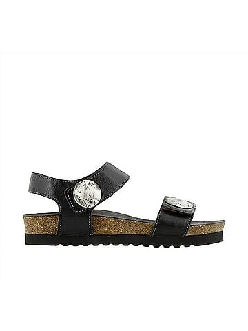 Taos Women's Luckie Sandals in Black Leather (view 1)