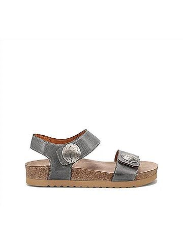 Taos Women's Luckie Sandals in Steel Leather (view 1)