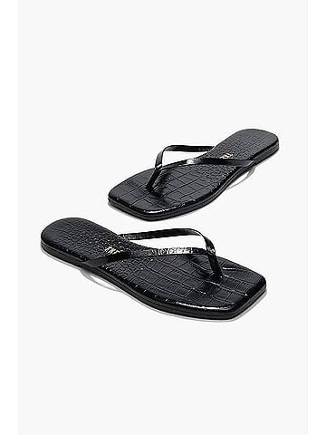 TKEES Women's Lily Sandals in Sable Croc (view 2)