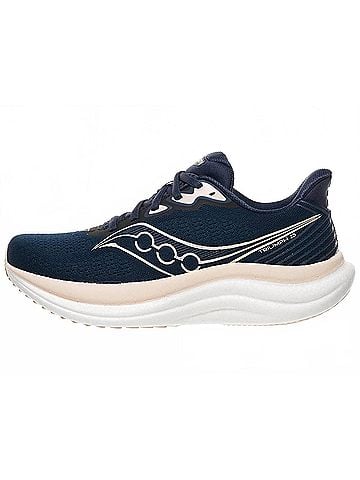 Saucony Women's Triumph 23 Running Shoes in Navy/Cameo (view 2)