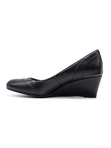 Life Stride Women's Dreams Wedge Pump in Black Heirloom (view 2)