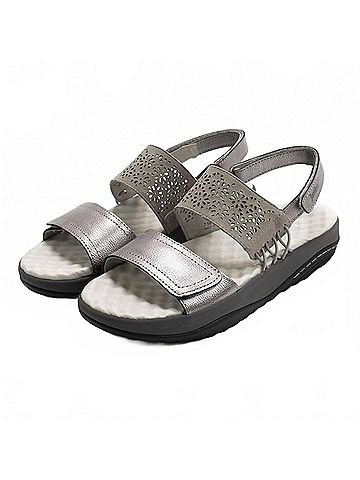Jambu Women's Alba Non-Slip Sandals in Gun Metal (view 2)