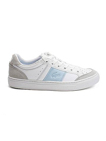 Lacoste Women's Courtline Sneakers in White (view 1)