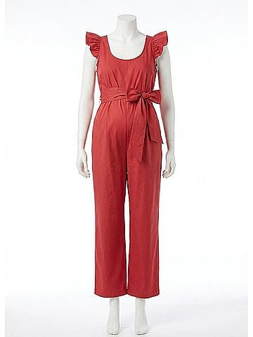 Hatch Women's Lianne Jumpsuit in Red (view 1)