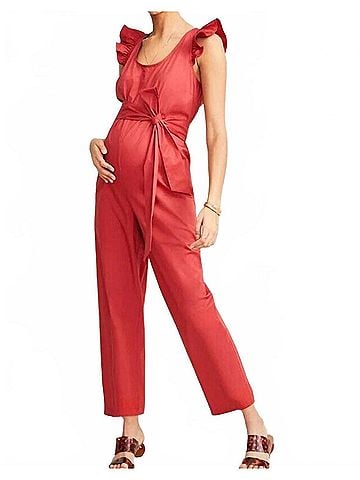 Hatch Women's Lianne Jumpsuit in Red (view 2)