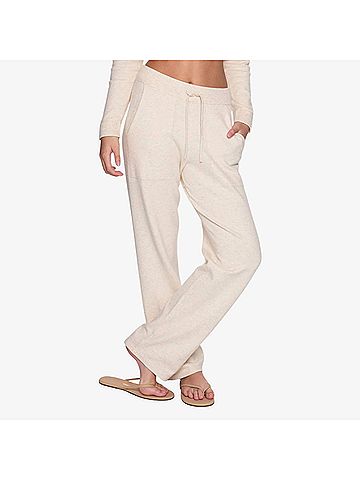 TKEES Sunday Sweater Pants in Cream (view 2)