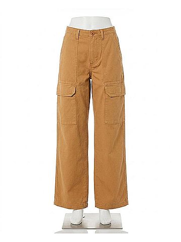 Vans Arroyo Wide Leg Cargo Pants in Brown Sugar (view 1)