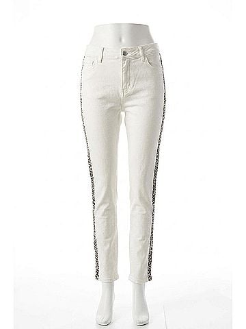 Umgee Leopard Pants in White (view 1)