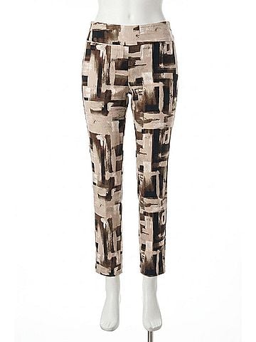 Joseph Ribkoff Slim Fit Full Length Trousers in Vanilla (view 1)