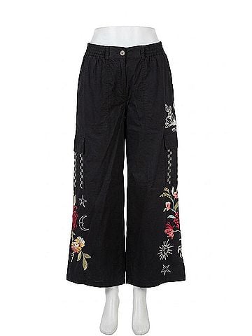 Johnny Was Drawstring Hem Cargo Pant in Malory (view 1)