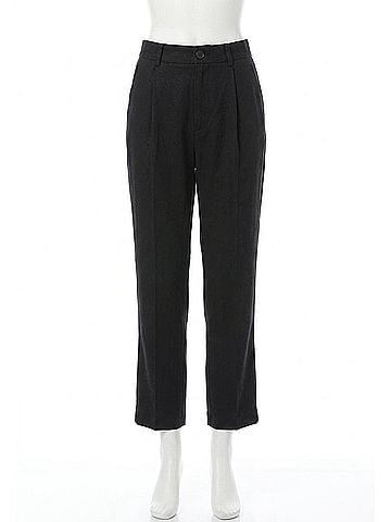 Bella Dahl Piped Trouser Pant in Black (view 1)