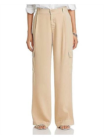 Bella Dahl Women's Cargo Wide Leg Pant in Sumer Khaki (view 2)