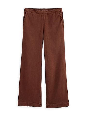 Bella Dahl Women's Catalina Clean Front Wide Pant in Autumnal Brown (view 2)