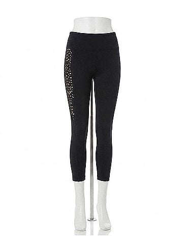 Seafolly Temple Lasercut Legging in Sea Black (view 1)