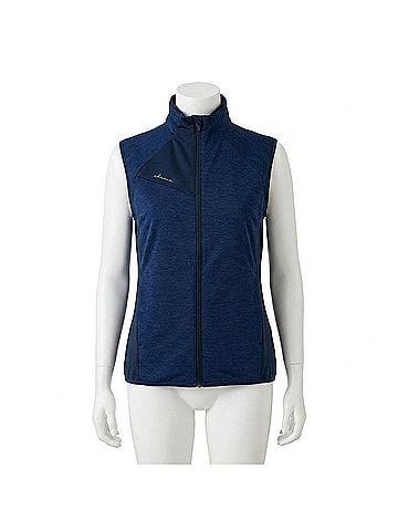 abacus Ardfin Softshell Mock Neck Vest in Navy Melange (view 1)
