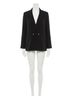 Hatch Solid Black Soft Tailored Twill Blazer in Black Size 2 - photo 1