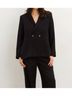 Hatch Solid Black Soft Tailored Twill Blazer in Black Size 2 - photo 2