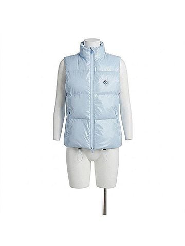 G/Fore Women's Merino Wool Lined Quilted Nylon Vest in Sky (view 1)