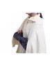 Echo Solid Black Texture Knit Cape in Vanilla One size - photo 3
