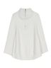 Echo Solid Black Texture Knit Cape in Vanilla One size - photo 4