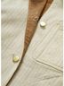 Veronica Beard Solid Brown Abbas Chore Jacket in Light Oat Size S - photo 6