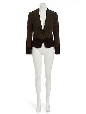 Drew Harley Blocked Jacket in Army (view 1)