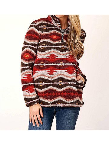 Roper Women's Polar Fleece Shirt in Multiple (view 2)