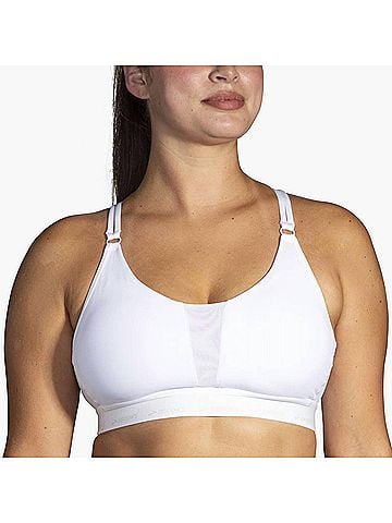 Brooks Plunge 3.0 Sports Bra in White (view 2)