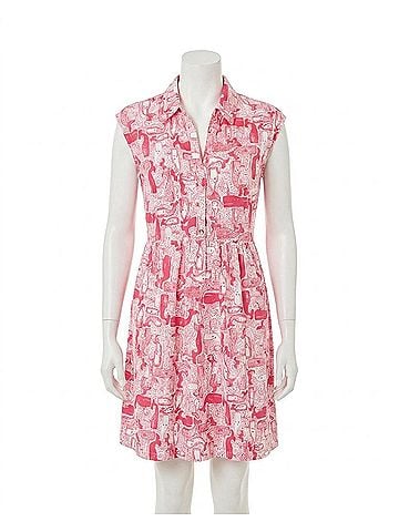 Lilly Pulitzer Mini Arley Dress in Paradise Punch Thar She Blows (view 1)