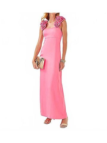 Lilly Pulitzer Aamira Maxi Dress in Rousseau Pink (view 2)