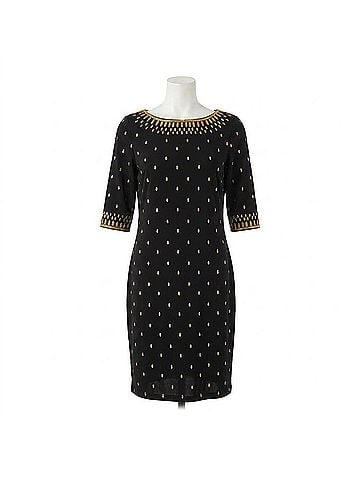 Gretchen Scott Designs Rocket Girl Mini Dress in Black &amp; Gold (view 1)
